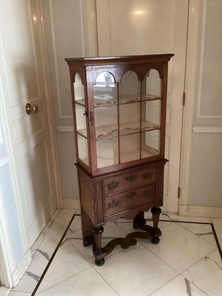 Antiek hollands vitrine kastje, Antiek en Kunst, Ophalen