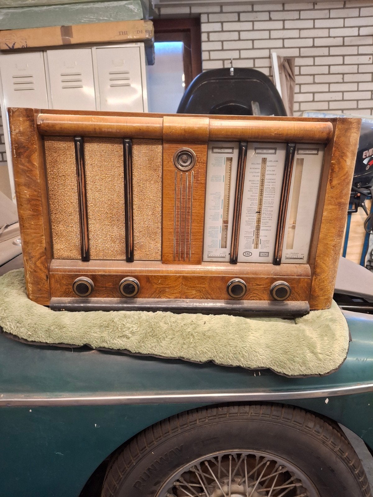 Vintage Houten Radio - Jaren '30/'40 Stijl, Antiek en Kunst, Ophalen
