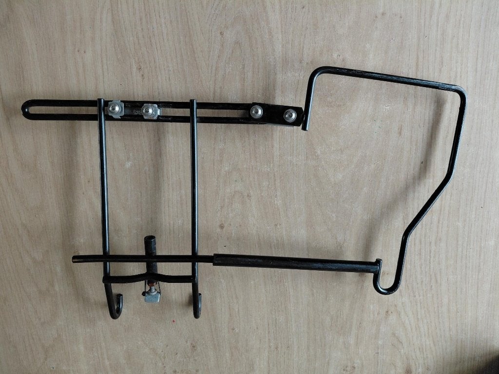 fietstas houder verlengstuk, Ophalen