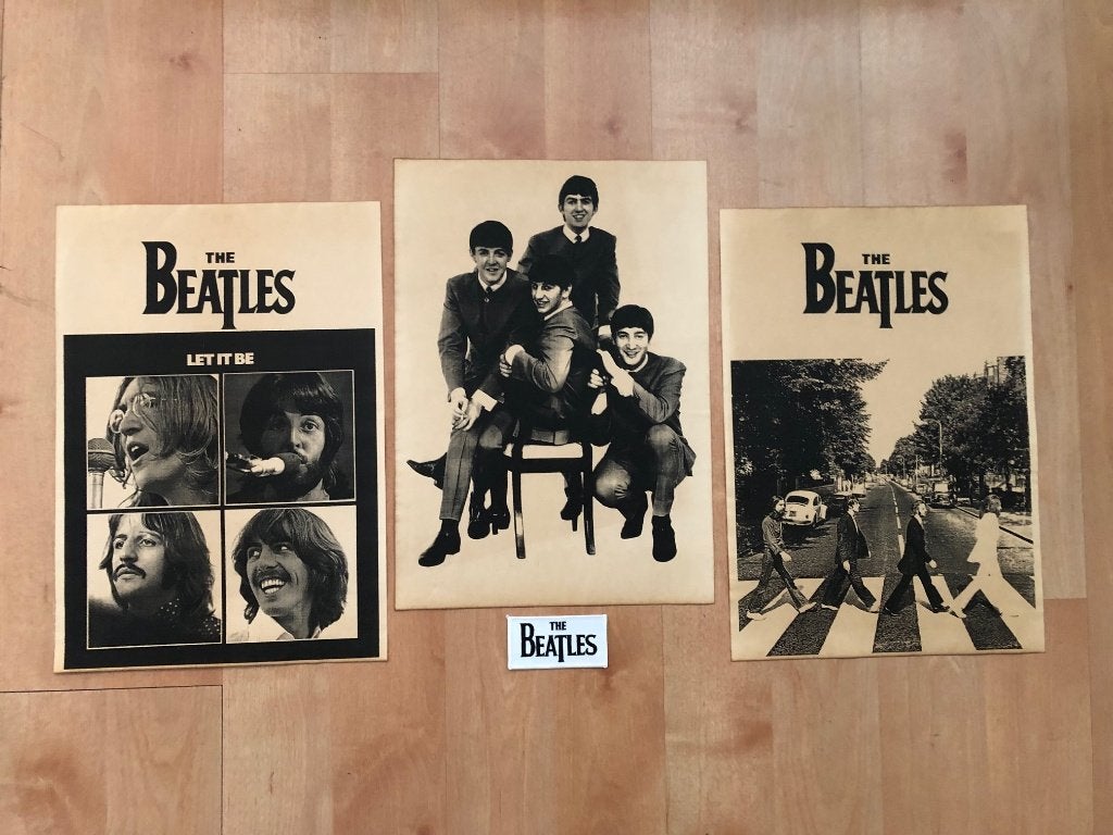 BEATLES POSTERS, Verzamelen, Posters, Ophalen of Verzenden, Gebruikt, A1 t/m A3, Muziek