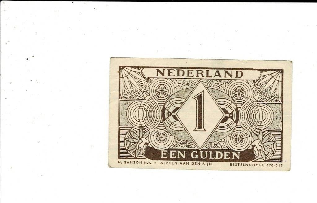 1 gulden schoolgeld, Samson 50'er jaren, Verzenden, 5 gulden