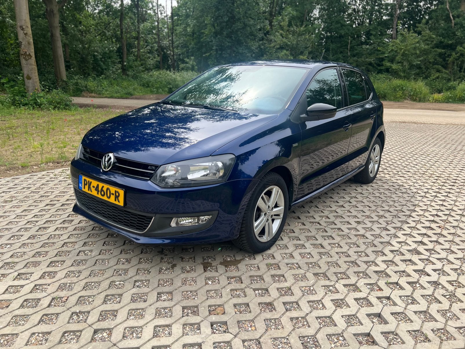 Volkswagen Polo 1.4 16V FSI 63KW 2012 Blauw, Voorwielaandrijving, 970 kg, 40 €/maand, Zwart