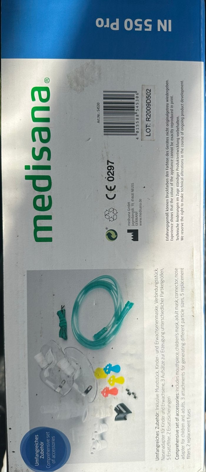 Medisana IN 550 Pro inhalator – Nieuw in doos, Ophalen of Verzenden, Nieuw, Overige typen
