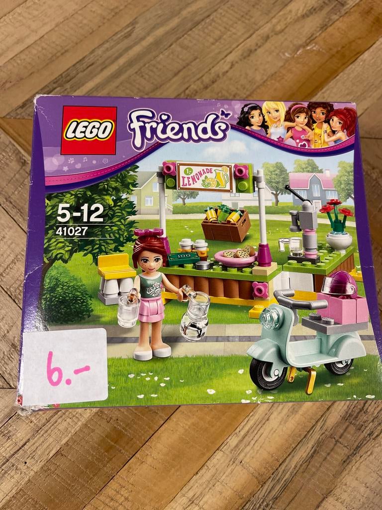 41027 lego friends compleet met doos limonadekraam, Verzenden, Zo goed als nieuw
