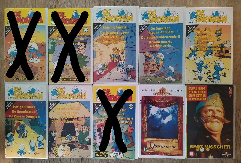 38 VHS videobanden één nog nieuw in de verpakking, Cd's en Dvd's, VHS | Film, Alle leeftijden, Ophalen of Verzenden, Zo goed als nieuw