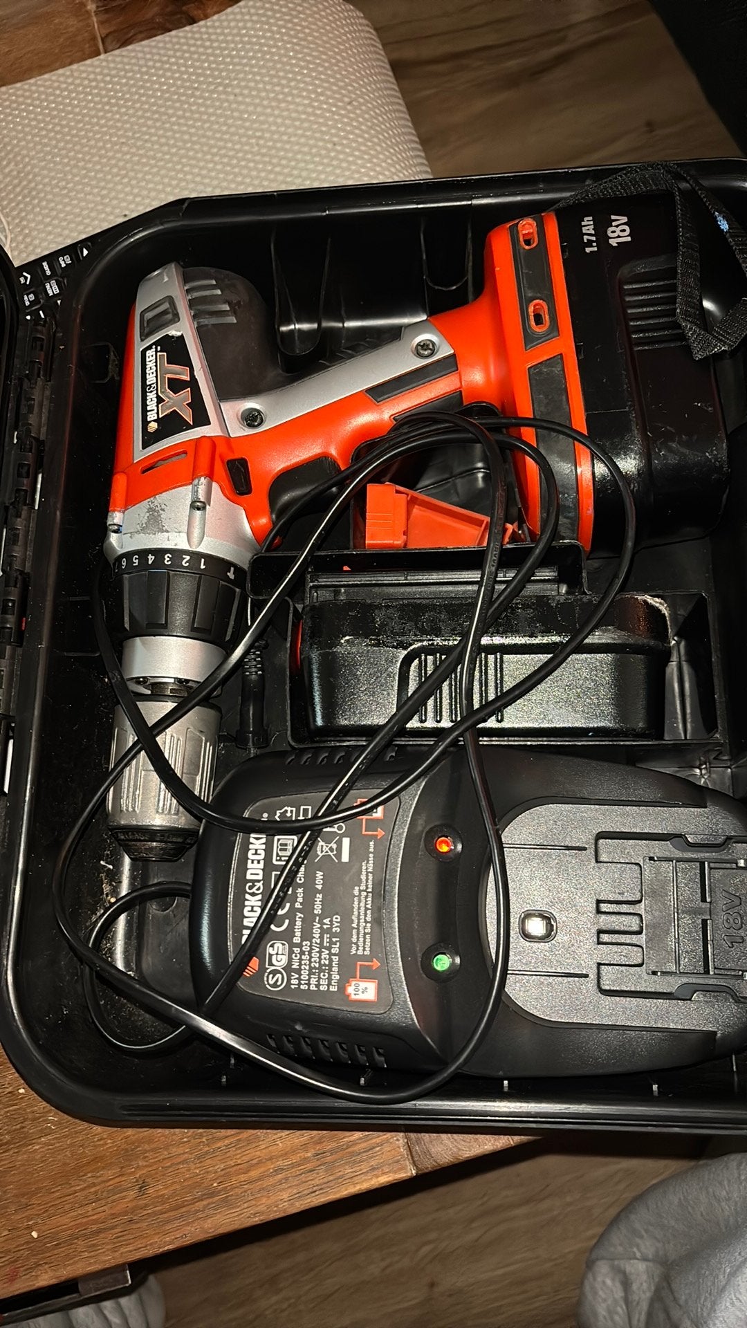 Black & Decker XT 18V Boor- en Schroefmachine, Variabele snelheid, Ophalen of Verzenden, Boor- en Schroefmachine, Gebruikt