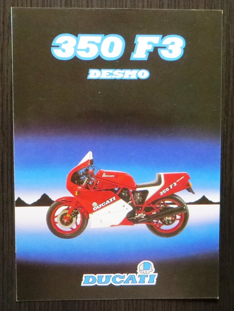 Folder Ducati 350 F3 Desmo - 1986 - 4 blz (Ital/Eng), Verzenden, Ducati