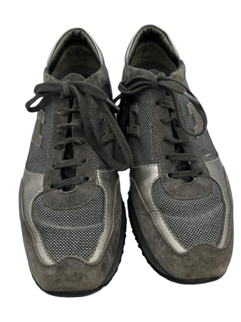 Hogan veterschoenen 37,5, Kleding | Dames, Schoenen, Verzenden, Grijs, Sneakers of Gympen, Zo goed als nieuw