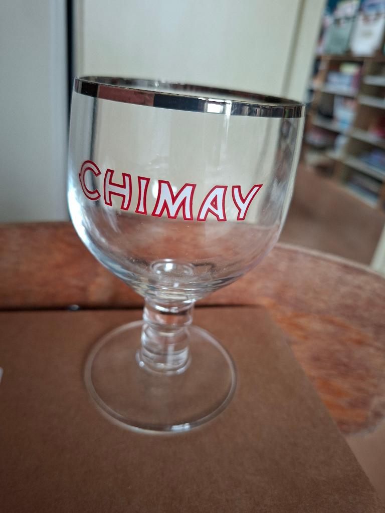 bierglas Chimay, Ophalen of Verzenden, Zo goed als nieuw, Glas of Glazen, Overige merken