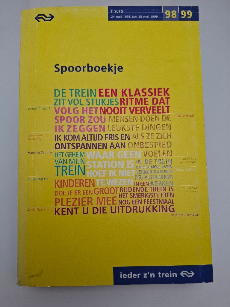 spoorboekje NS 1998-1999, Verzenden, Gebruikt, Trein, Boek of Tijdschrift
