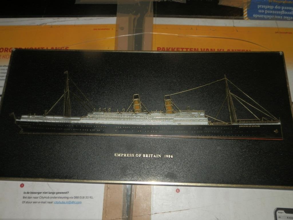 Print Frank Down ltd leicester empress of britain, Verzamelen, Ophalen of Verzenden, Engeland