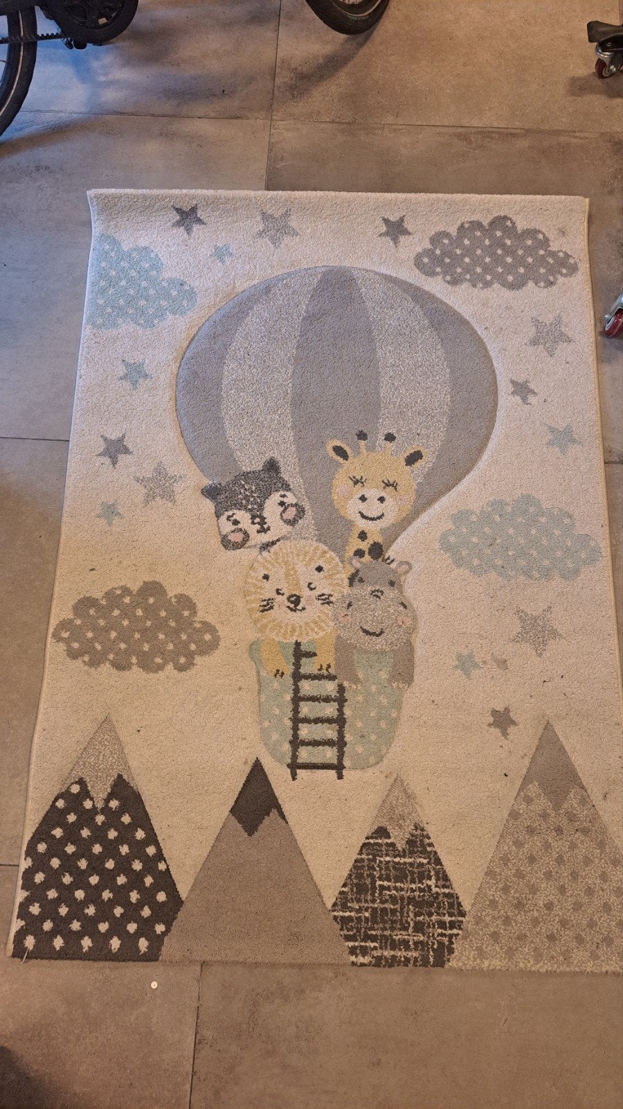 Paco Home Cosmo Kinderkleed met Dieren en Luchtballon, Huis en Inrichting, Ophalen, Kinderkamer, speels, dieren, 100 tot 150 cm