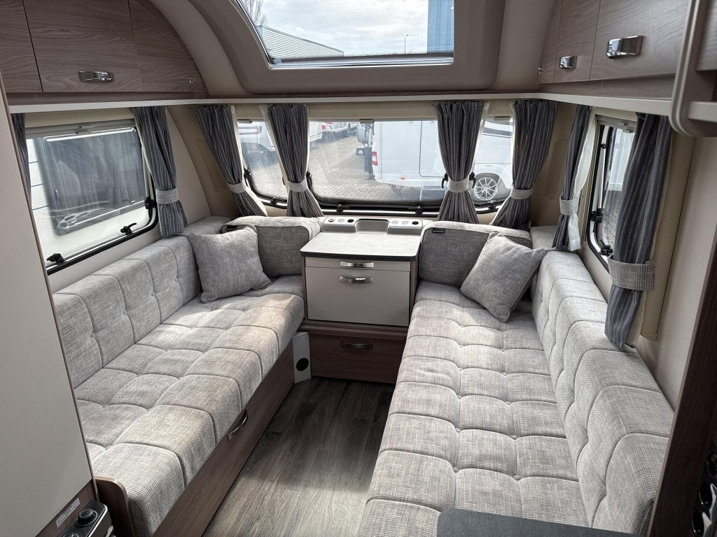 Sprite Mondial 370 EK Thule cassetteluifel, Caravans en Kamperen, Caravans, Standaardzit, Tot en met 2, Bedrijf, Schokbreker