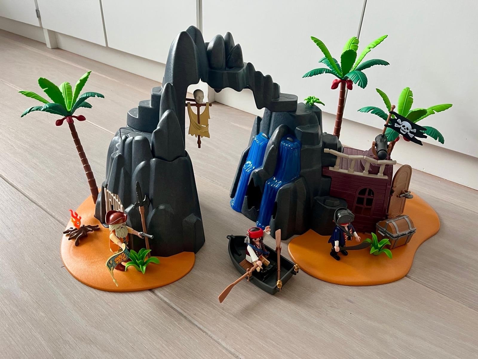 Playmobil Piratenfort en Pirateneiland, Pirates, Gebruikt, Complete set, Ophalen of Verzenden