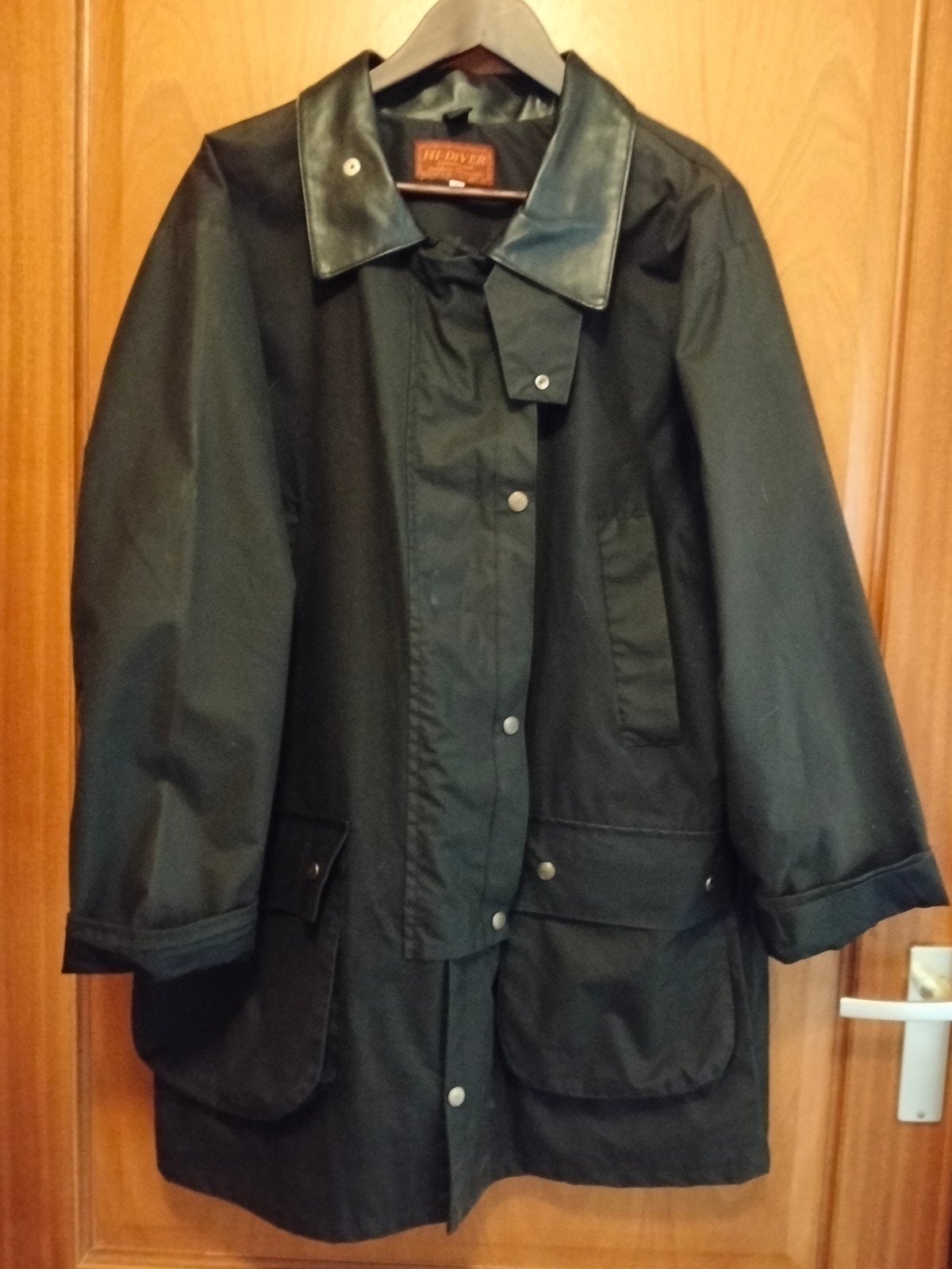 Wax coat mt S, Zwart, Ophalen of Verzenden, Zo goed als nieuw, Maat 46 (S) of kleiner