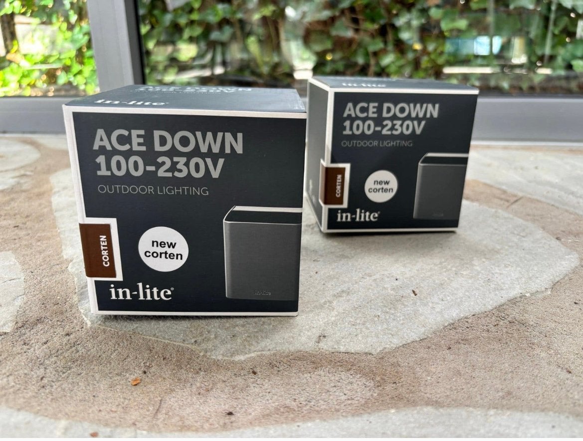 In lite corten ace down nieuw 3 stuks, Ophalen of Verzenden, Zo goed als nieuw, Netvoeding, Minder dan 50 watt