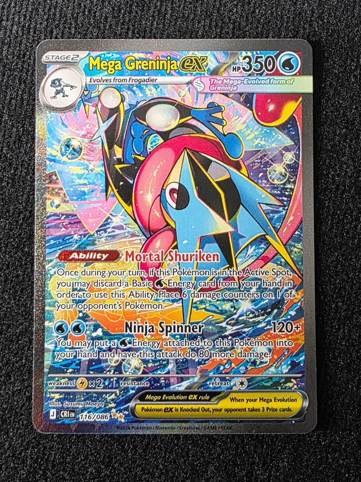 Mega Greninja ex 116/086, Ophalen of Verzenden, Zo goed als nieuw