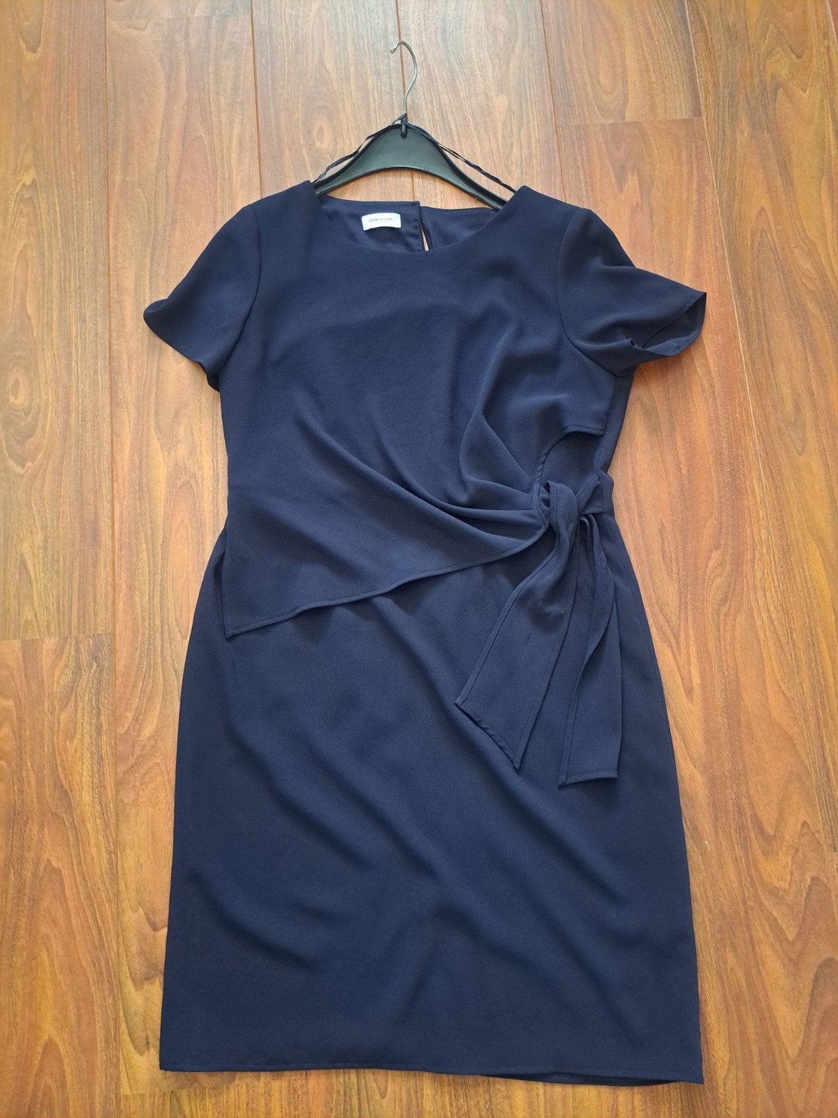 Nette jurk Gerry Weber donkerblauw 42, Kleding | Dames, Jurken, Blauw, Maat 42/44 (L), Ophalen of Verzenden, Zo goed als nieuw
