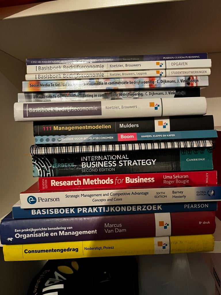 Diverse studieboeken voor HBO/WO (Economie, Bedrijfskunde), Boeken, Ophalen, Gamma, Gelezen, HBO