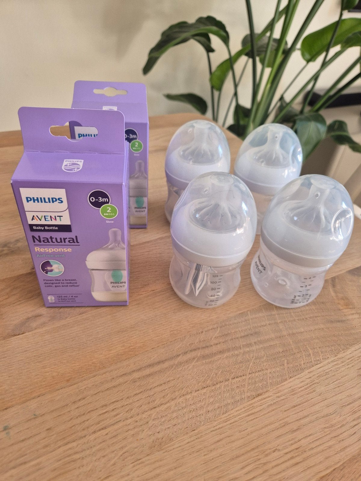 Nieuw 6x 125ml avent Flessen Natural response, Ophalen of Verzenden, Nieuw, Overige typen