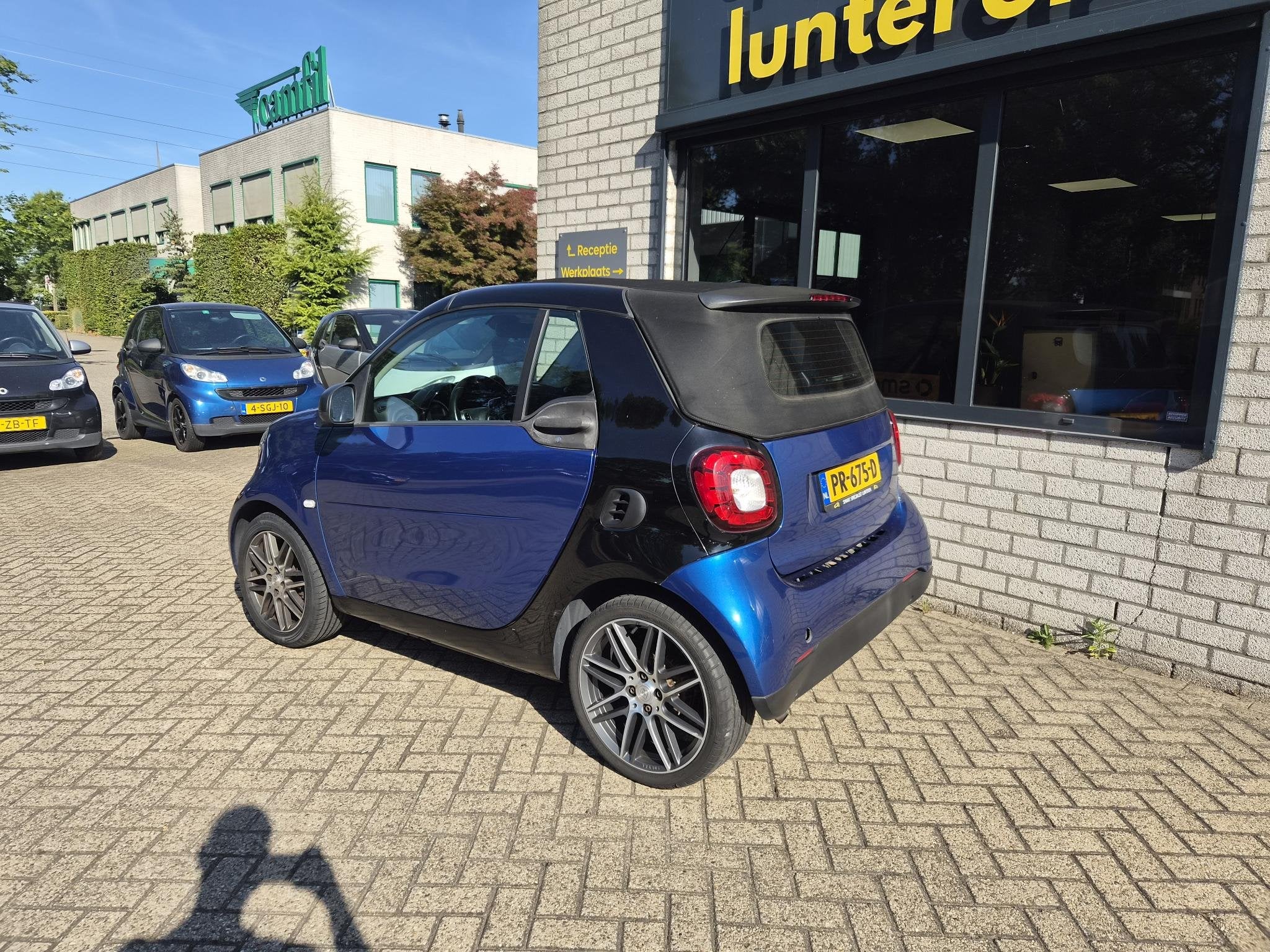 smart fortwo cabrio 1.0 Passion, Auto's, Automaat, Gebruikt, Cabriolet, Blauw