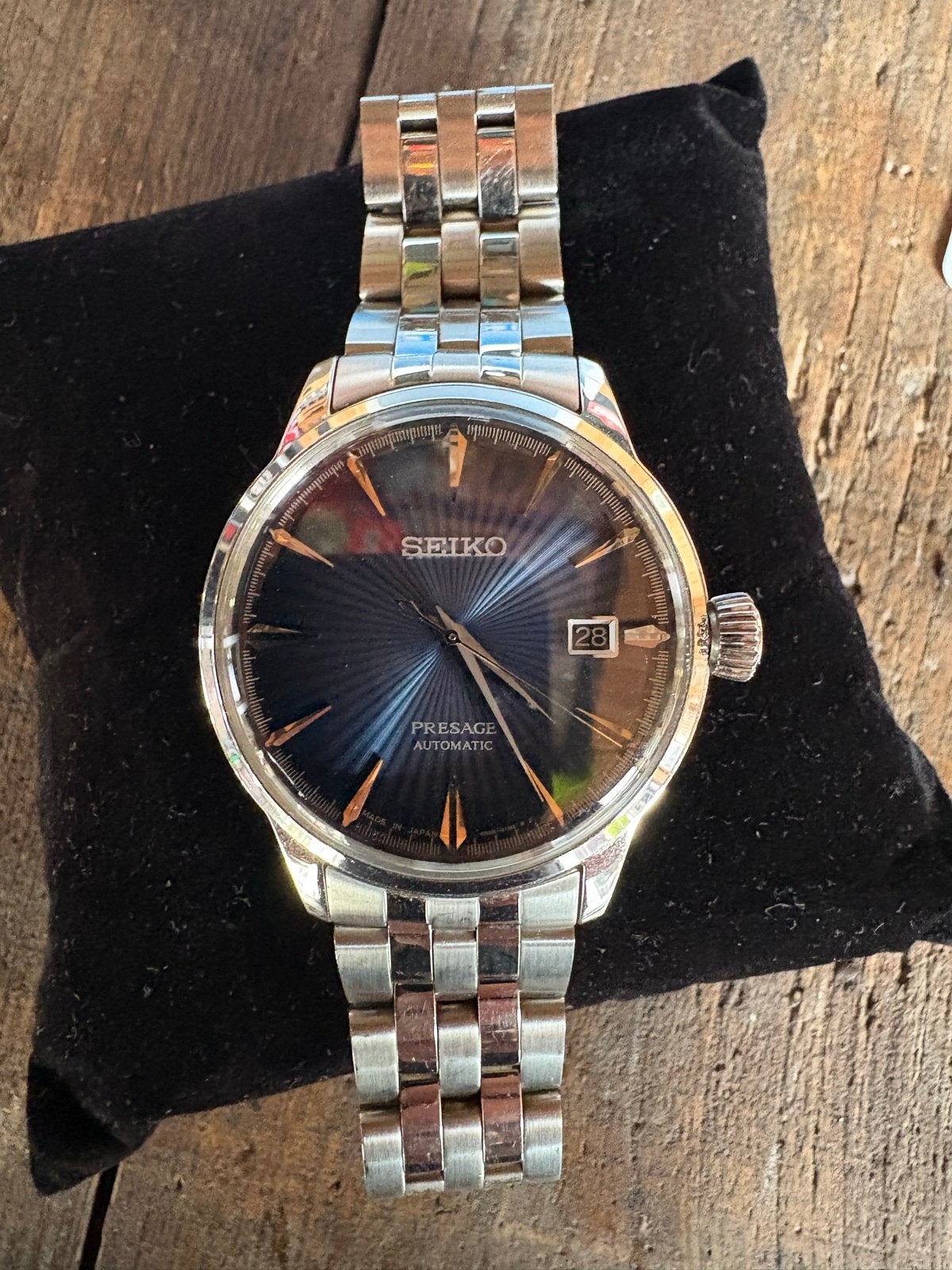 Seiko Presage Cocktail Automatic SRPB41J1 - Zo goed als nieu, Sieraden, Tassen en Uiterlijk, Seiko, Staal, Polshorloge, Ophalen of Verzenden