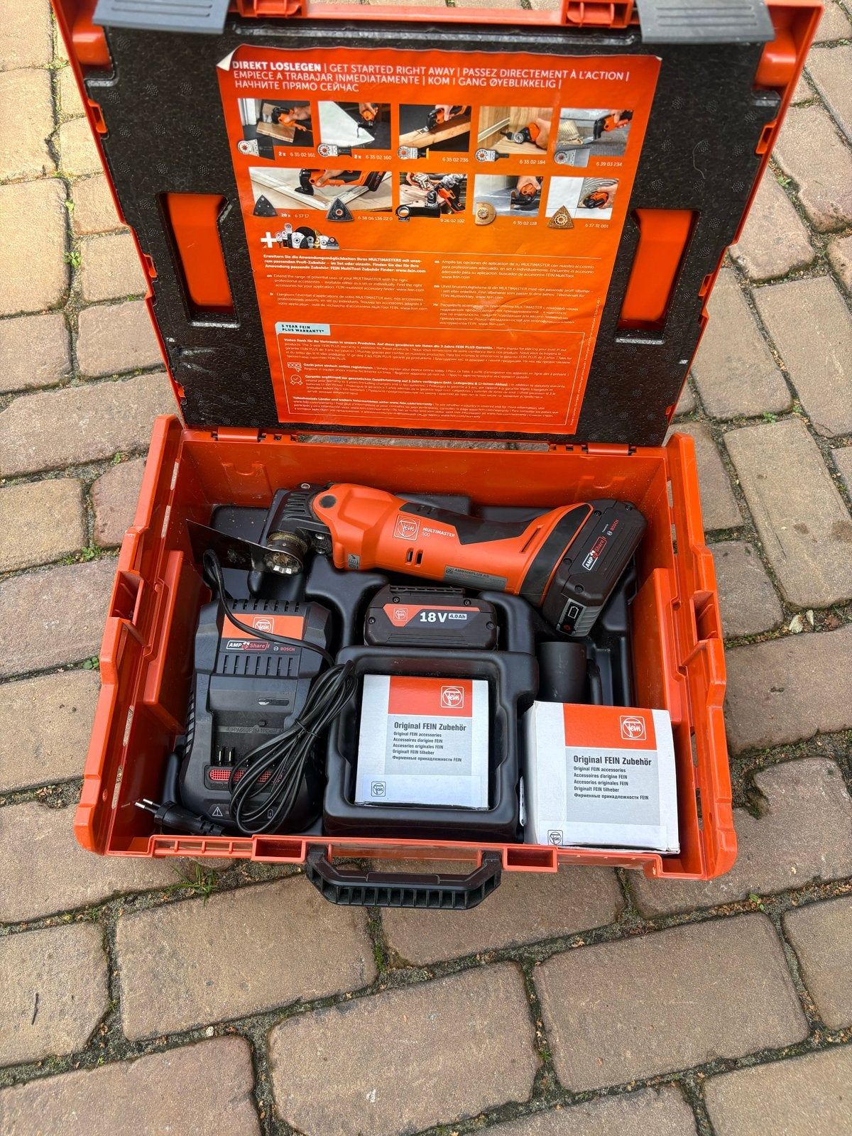 Fein Multimaster 500 Plus Accu Multitool Set, Ophalen of Verzenden, Zo goed als nieuw
