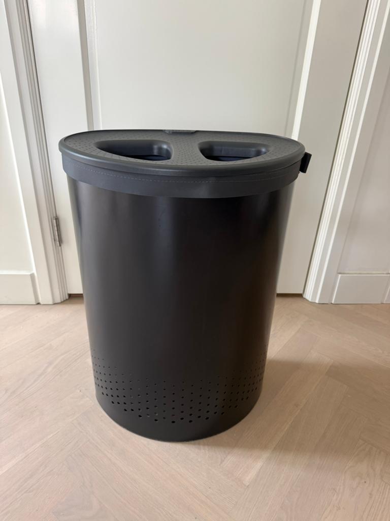 Brabantia wasmand 55L mat zwart, Ophalen, Zo goed als nieuw, Zwart
