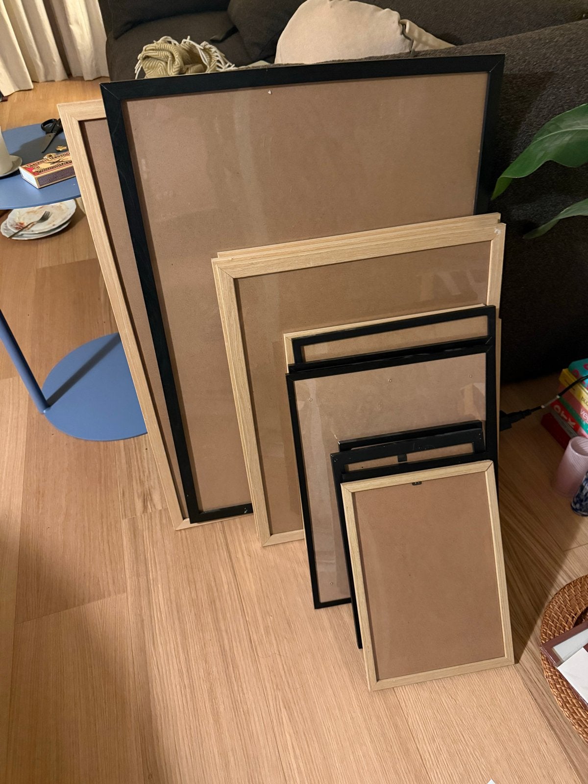 Fotolijstjes in diverse formaten en kleuren, Gebruikt, Hout, Ophalen of Verzenden, Wissellijst