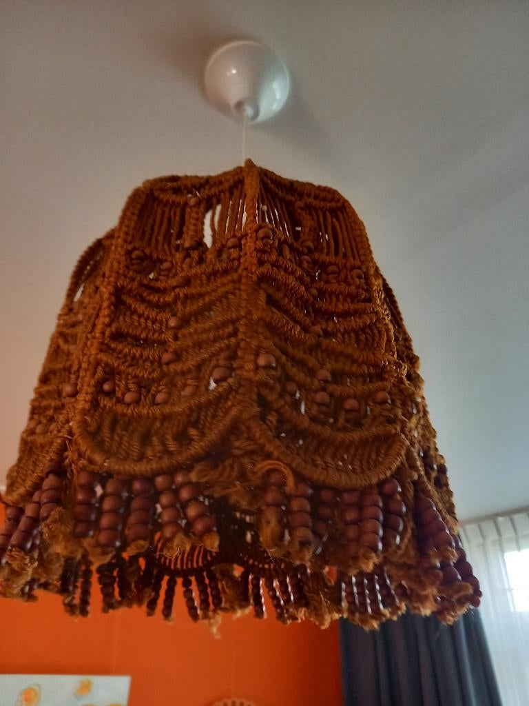 hanglamp macramé, Ophalen, Gebruikt, Stof, Minder dan 50 cm