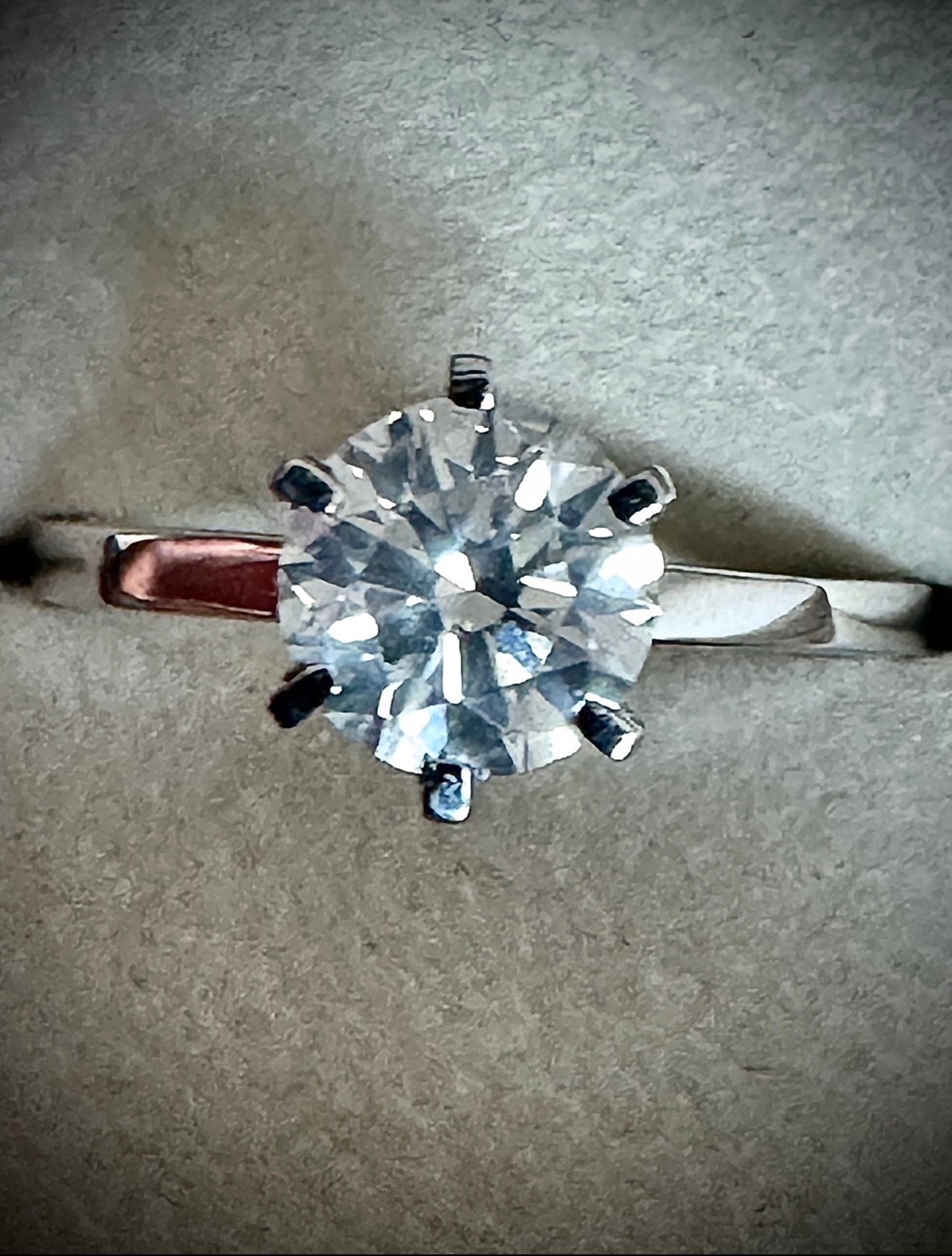 18k Witgoud Verlovingsring 1.20ct Diamant – HRD certificaat, Wit, Ophalen of Verzenden, Zo goed als nieuw, 17 tot 18