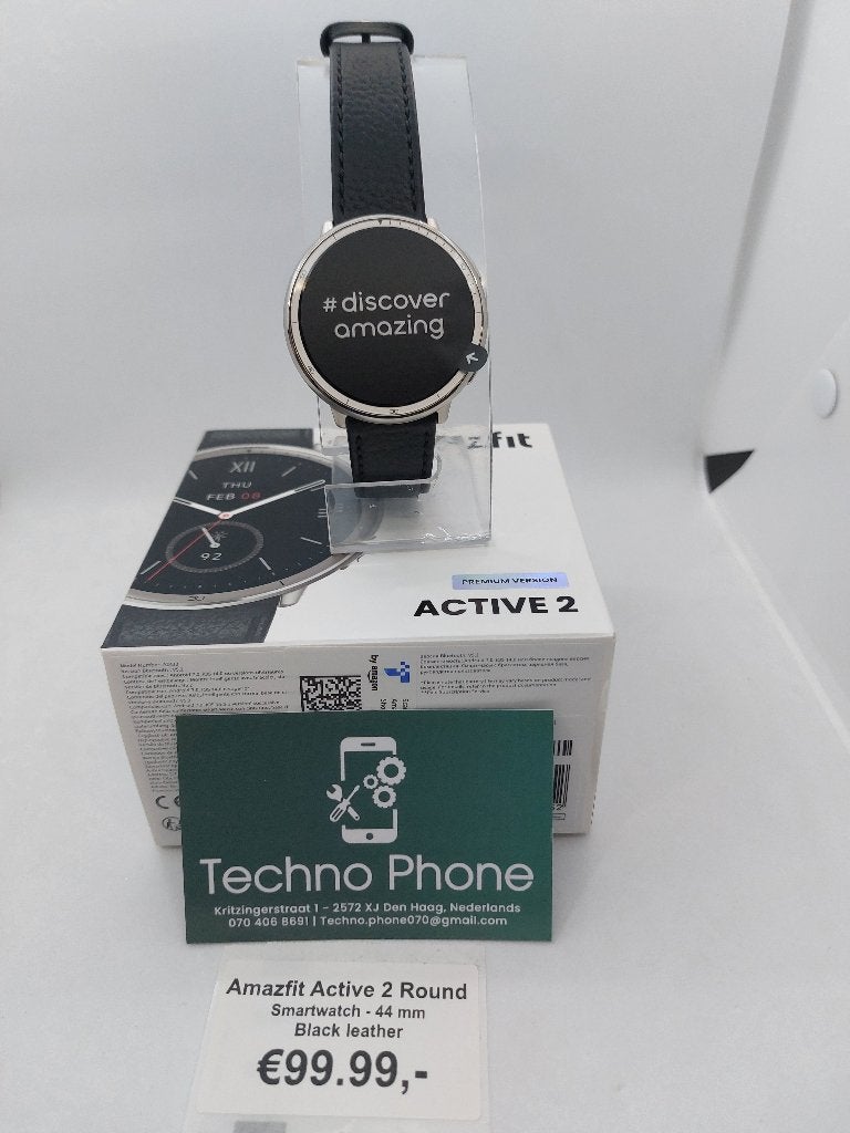 Amazfit Active 2, Ophalen, Zwart, Zo goed als nieuw, Android
