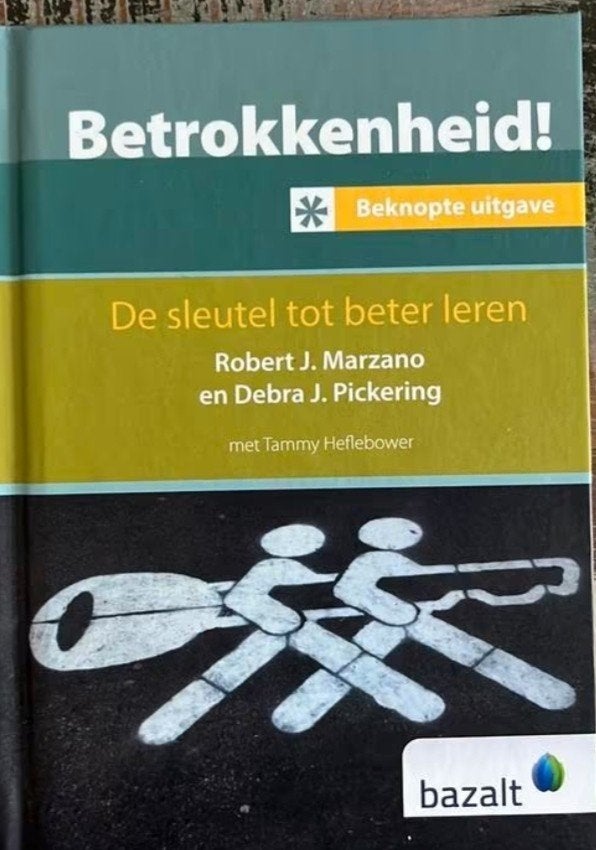 Marzano & Pickering - Betrokkenheid! - beknopte uitgave, Boeken, Ophalen of Verzenden, Zo goed als nieuw, Debra J. Pickering; Robert J. Marzano