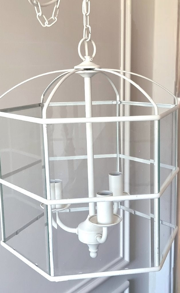 Brocante landelijke ( franse stijl ) hang lamp, Huis en Inrichting, Lampen | Overige, Ophalen, Gebruikt