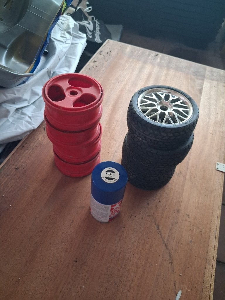 2 sets wielen voor 1/8 auto 's, Ophalen, Gebruikt, Overige schalen, Onderdeel