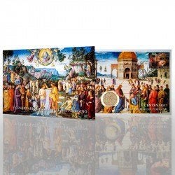 Numisbrief 2 Euro Vaticaan 2023 - Perugino + Postzegel, Verzenden, Vaticaanstad, 2 euro, Losse munt