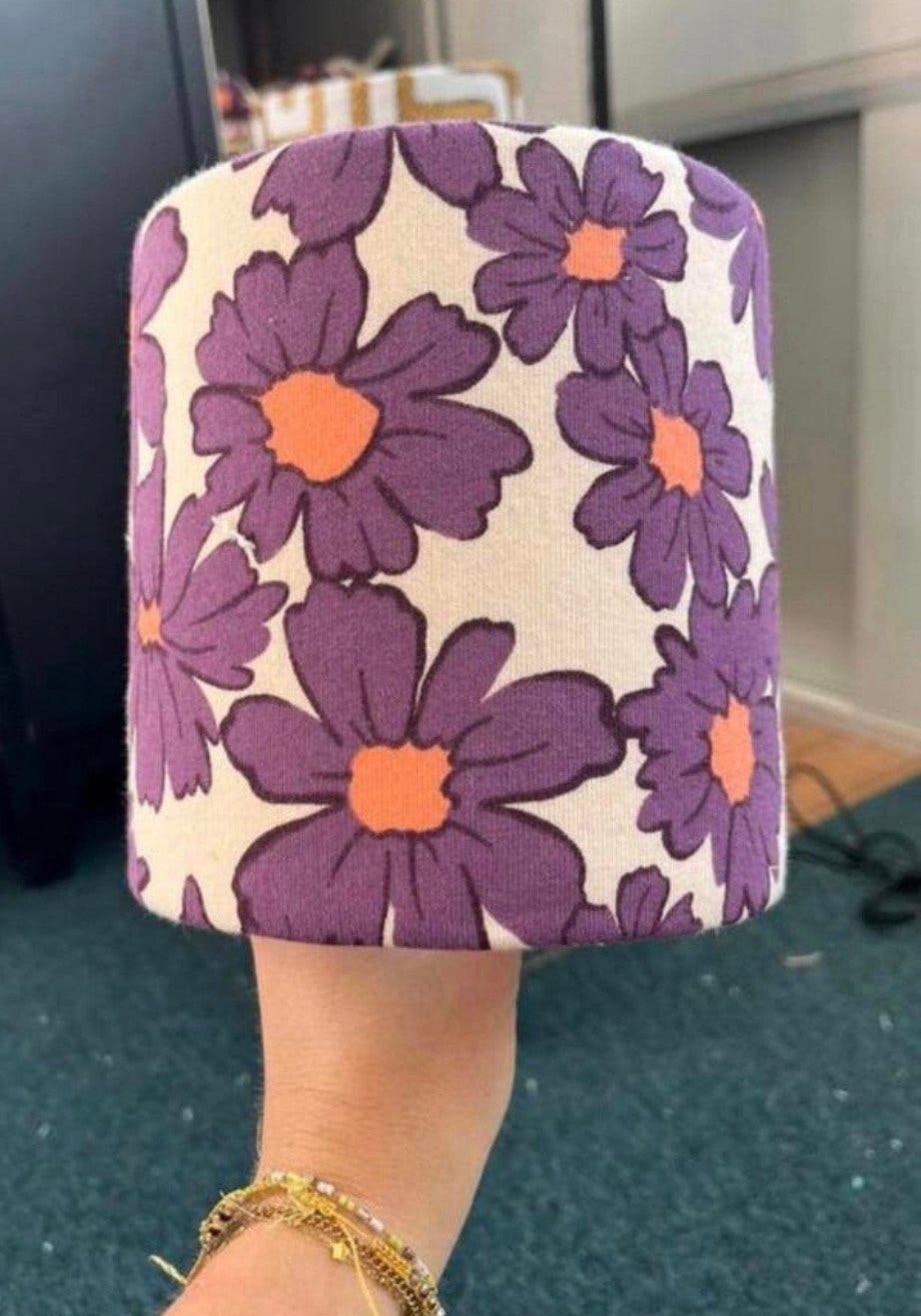 Unieke lampenkap in bloemenmotief NIEUW, Ophalen of Verzenden, Zo goed als nieuw
