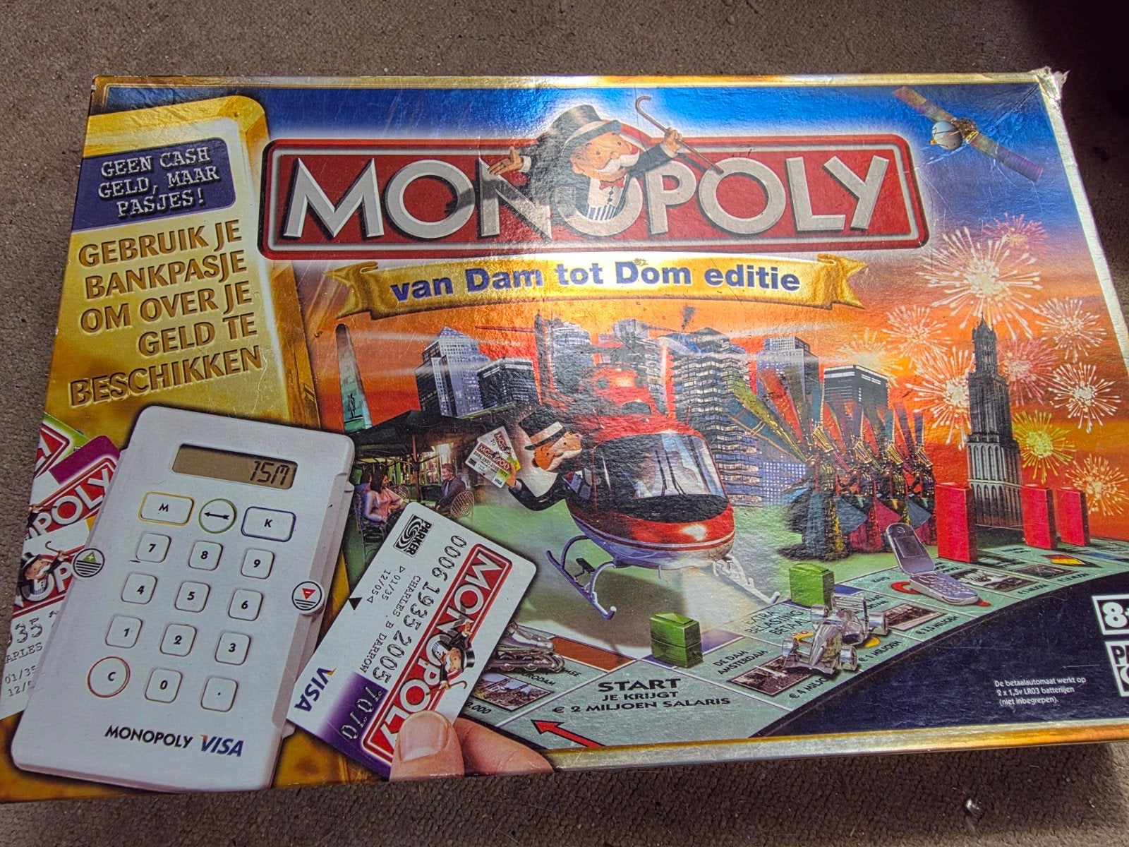 Monopoly van Dam tot Dom editie, Vijf spelers of meer, Ophalen of Verzenden, Zo goed als nieuw