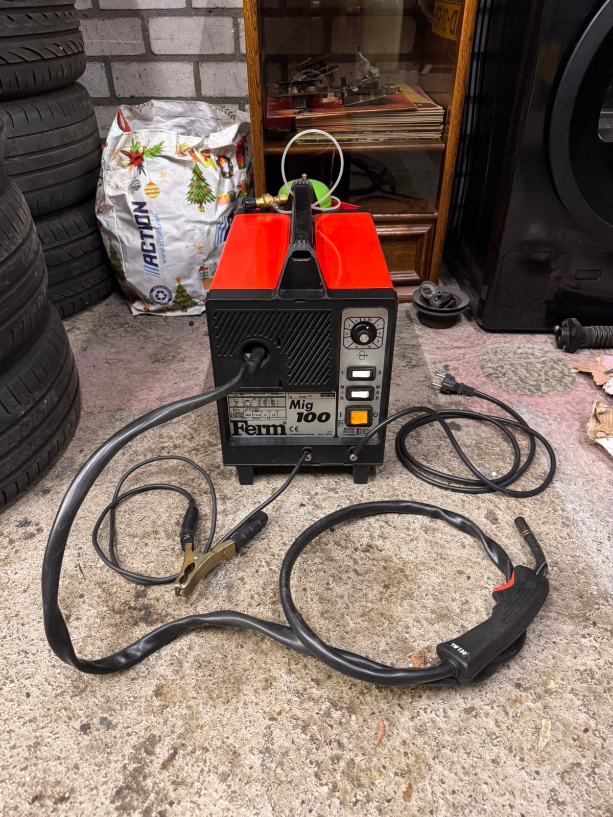 Ferm Mig 100 lasapparaat, Ophalen, Zo goed als nieuw, Minder dan 150 ampère, Co2