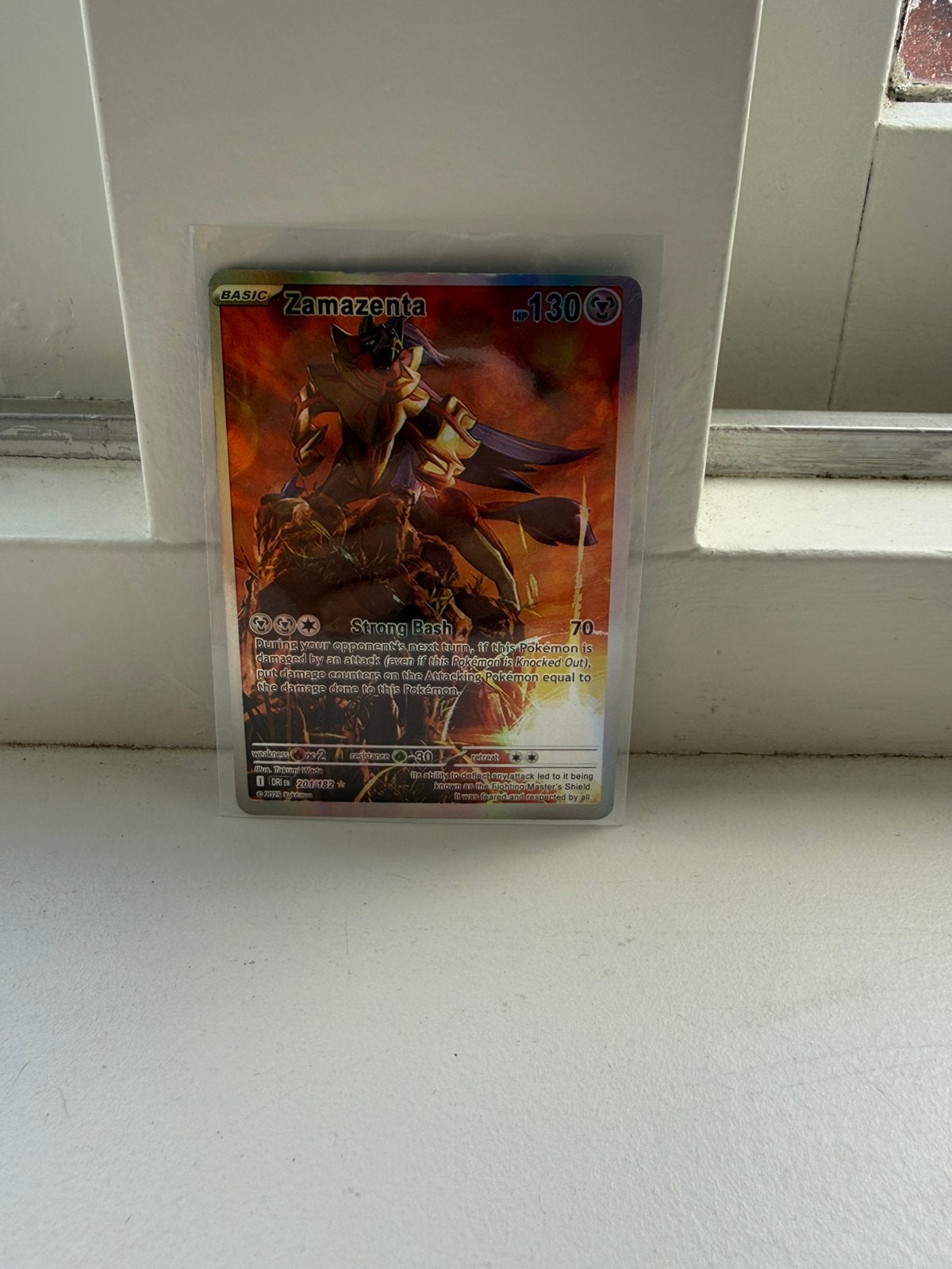 Zamazenta 201/182, Hobby en Vrije tijd, Verzamelkaartspellen | Pokémon, Ophalen of Verzenden, Zo goed als nieuw