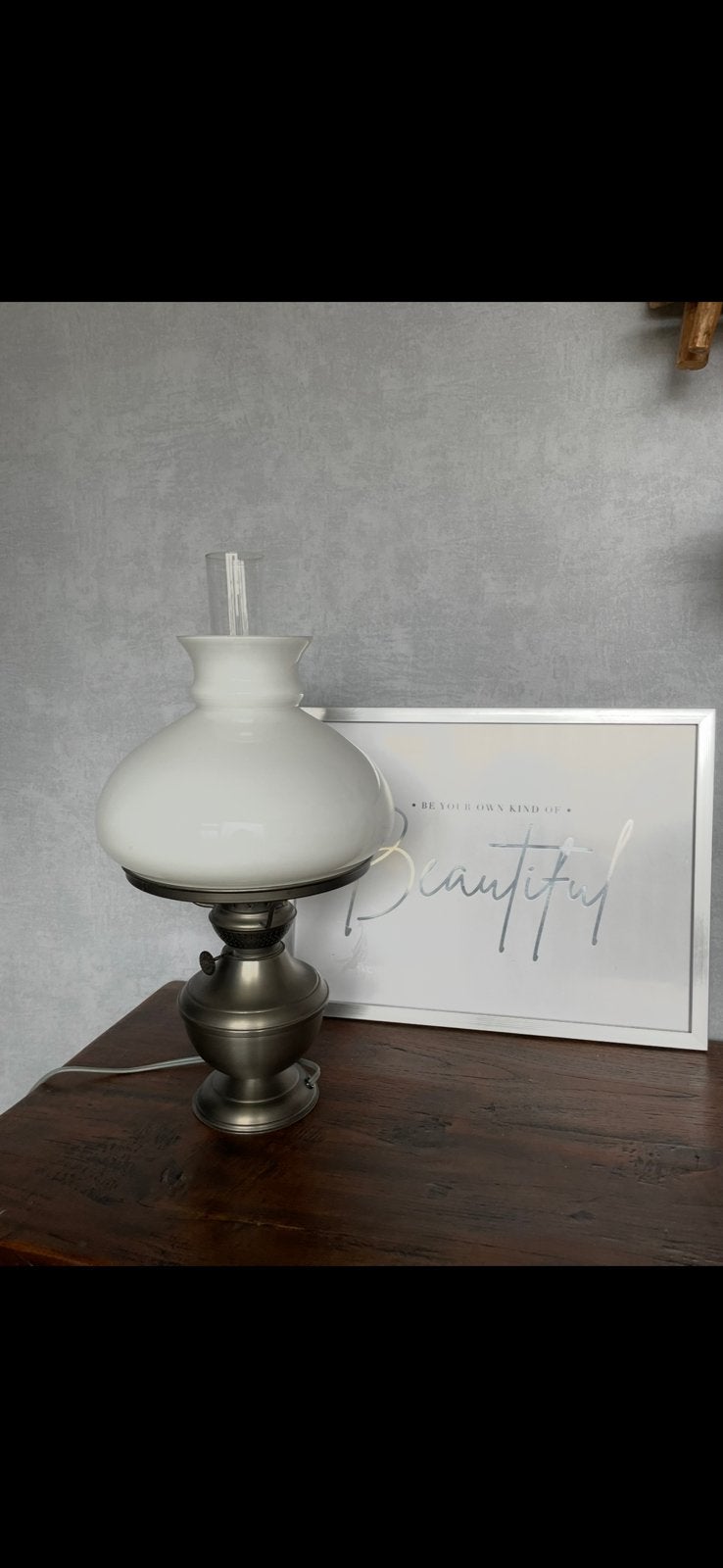 Schermerlamp tafelmodel, Ophalen