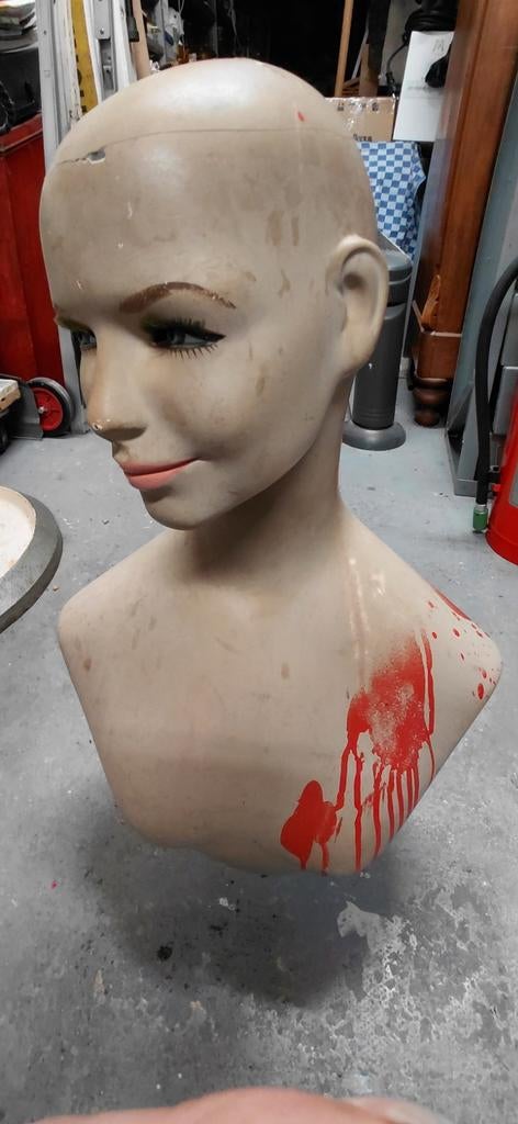 Vintage etalage buste - decoratie of hobbyproject voor hobby, Ophalen of Verzenden