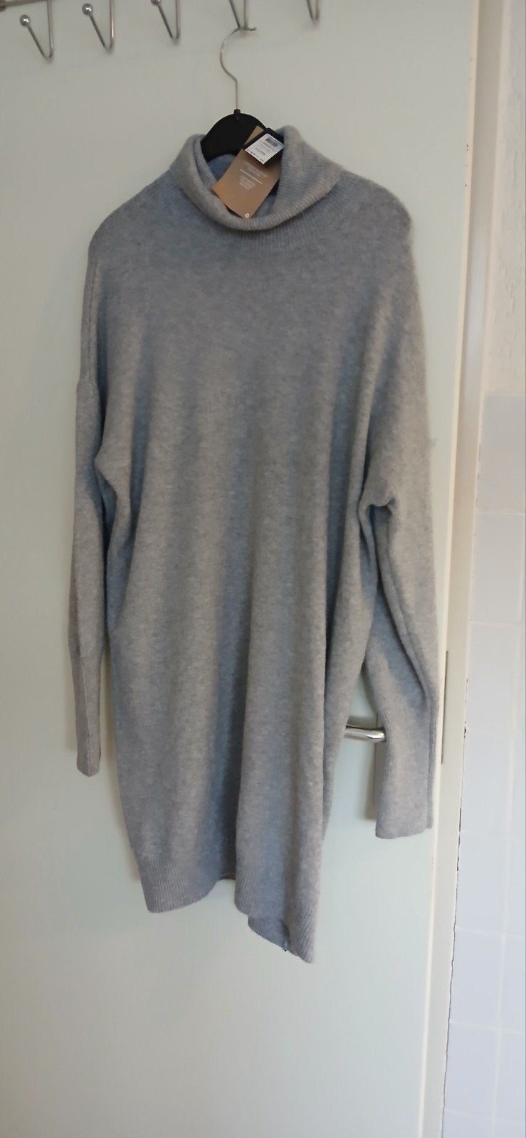 Nieuwe lange trui/jurk  met kaartje mt 42, Verzenden, Maat 42/44 (L), Nieuw, Grijs