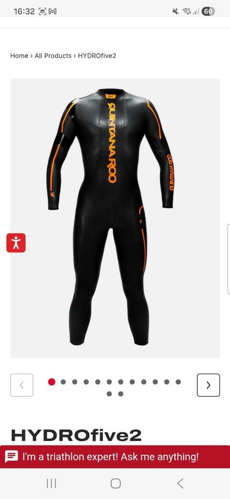 NIEUWE Quintana Roo HYDROfive2 wetsuit.
Maat LGB, Watersport en Boten, Wetsuit, Quintana Roo, Nieuw, Ophalen of Verzenden