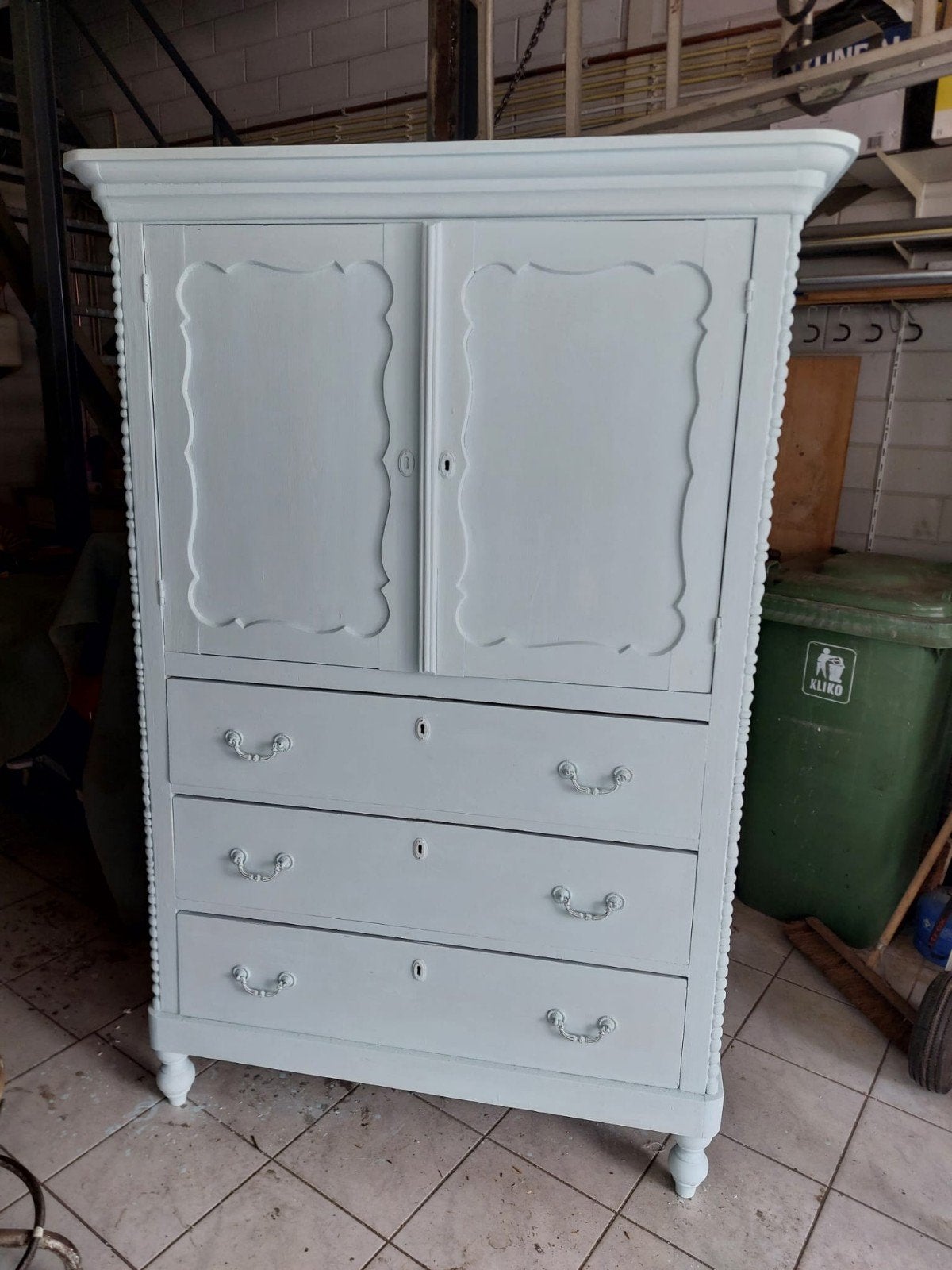 Super leuke oude grenen biedermeier meidenkast kabinet, Antiek en Kunst, Antiek | Meubels | Kasten, Ophalen