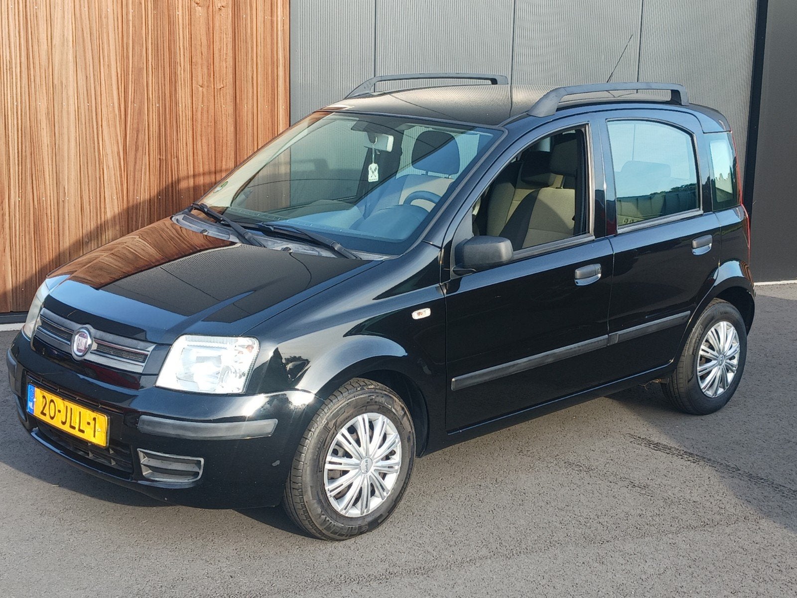 Fiat Panda 1.2 44KW 60PK 2009 Zwart, Auto's, Voorwielaandrijving, 1242 cc, Zwart, Origineel Nederlands