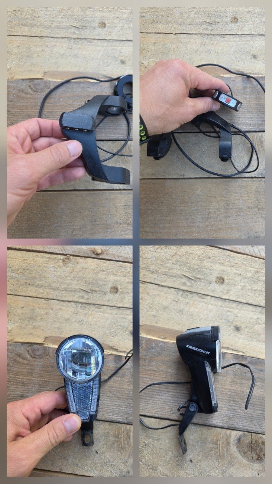 Sparta  fietsverlichting met bediening, Sparta, Gebruikt, Elektrische fiets, Kunststof