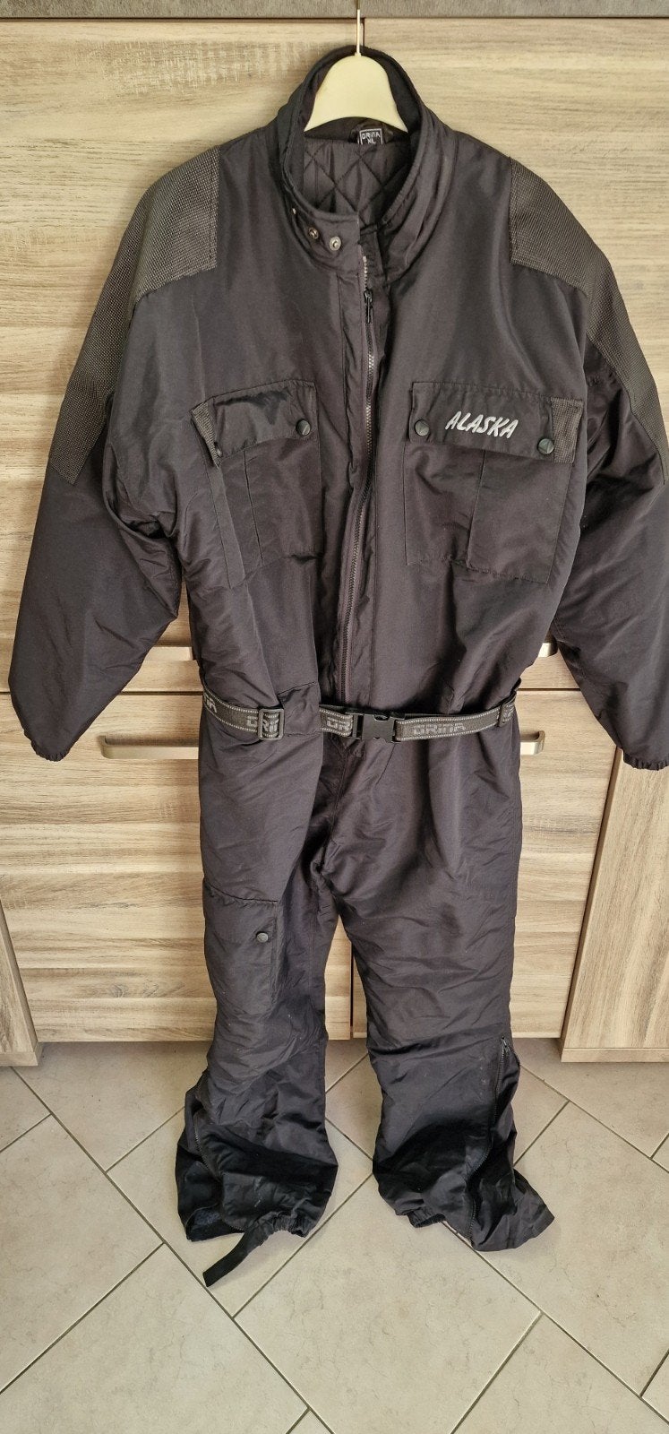 Orina Alaska winter overall winterpak zwart maat XL, Motoren, Ophalen of Verzenden, Tweedehands, Overall