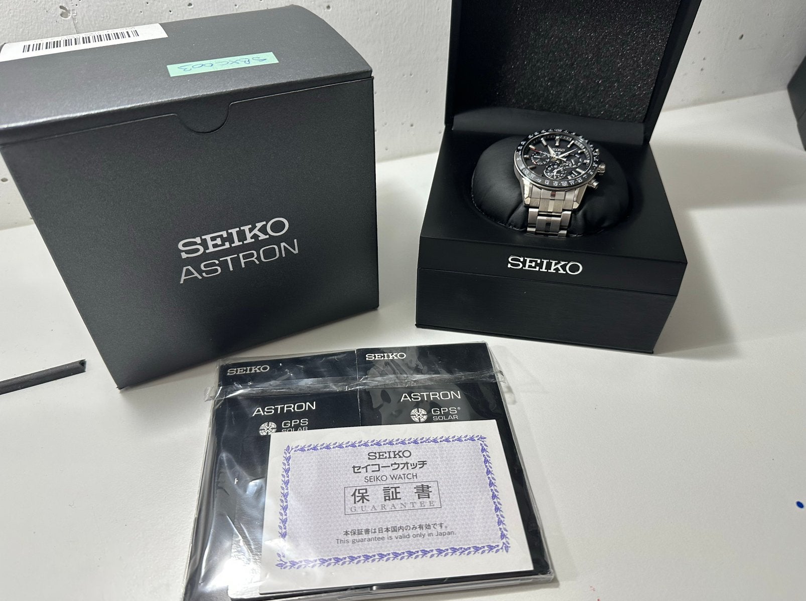 Seiko Astron GPS Solar (SSH003J1)(SBXC003) Titanium!, Ophalen of Verzenden, Zo goed als nieuw, Overige merken
