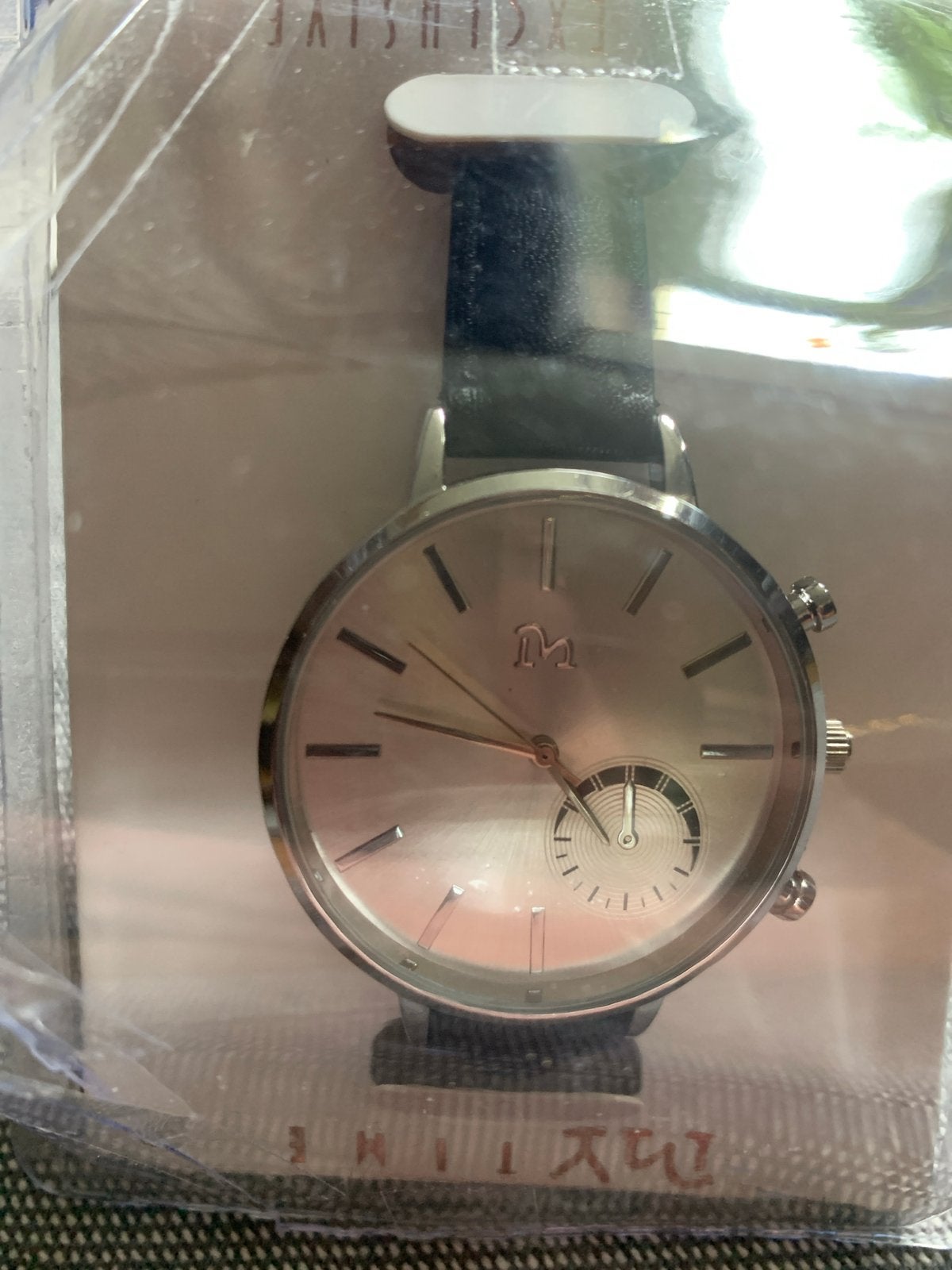 My Time Horloge - Nieuw in doosje met batterij, Overige merken, Leer, Staal, Polshorloge